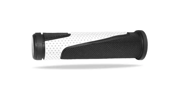 Progrip Grips 807, svart/vit, 125 mm, 22/22mm - MC Handtags - 457-PG807BW - 1