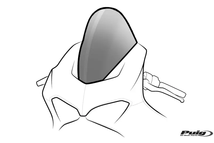 Puig R-Racer Screen Cbr1000Rr-R Fireblade/Sp 20' - MC Plastdelar - 33-20314W - 1