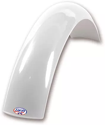 UFO Bakskärm veteran MX125-500 60-74 Vit - Motocross skärmar - 650-8020-W - 1